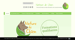 Desktop Screenshot of naturedechien.fr