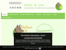 Tablet Screenshot of naturedechien.fr